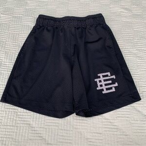 Eric Emanuel Black Mesh EE Athletic Shorts Size Medium